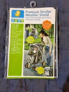 Premium Stroller Weather Shield - Clear Baby Rain Cover